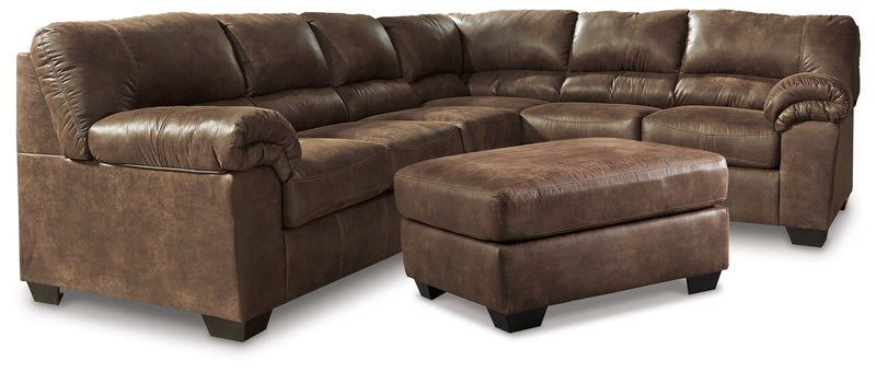 Bladen Coffee 3-Piece Sectional With Ottoman