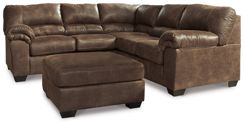 Bladen Coffee 2-Piece Sectional With Ottoman