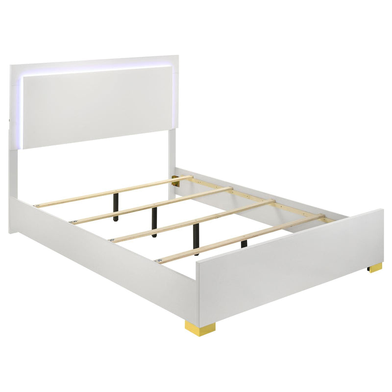 Marceline Full Bed With LED Headboard White 222931F [ETA: 4/10/2024]