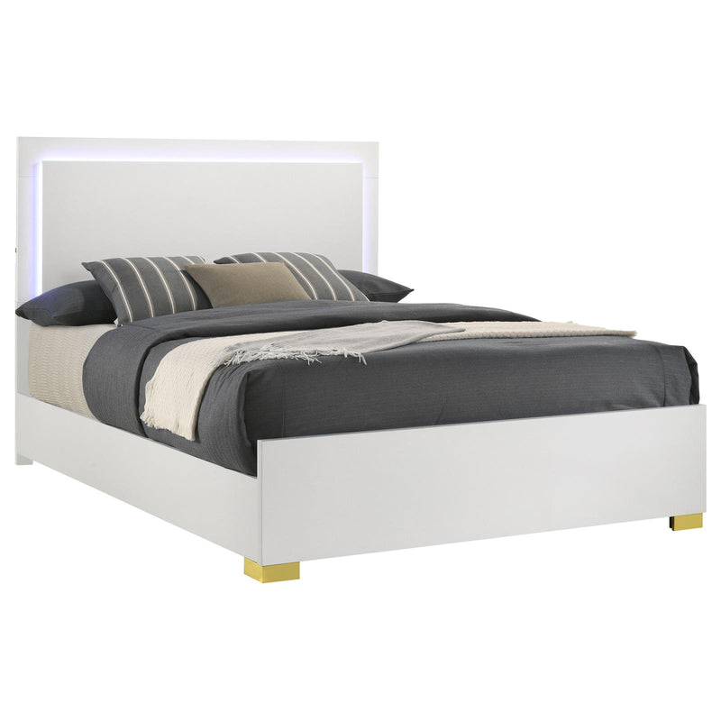 Marceline Full Bed With LED Headboard White 222931F [ETA: 4/10/2024]