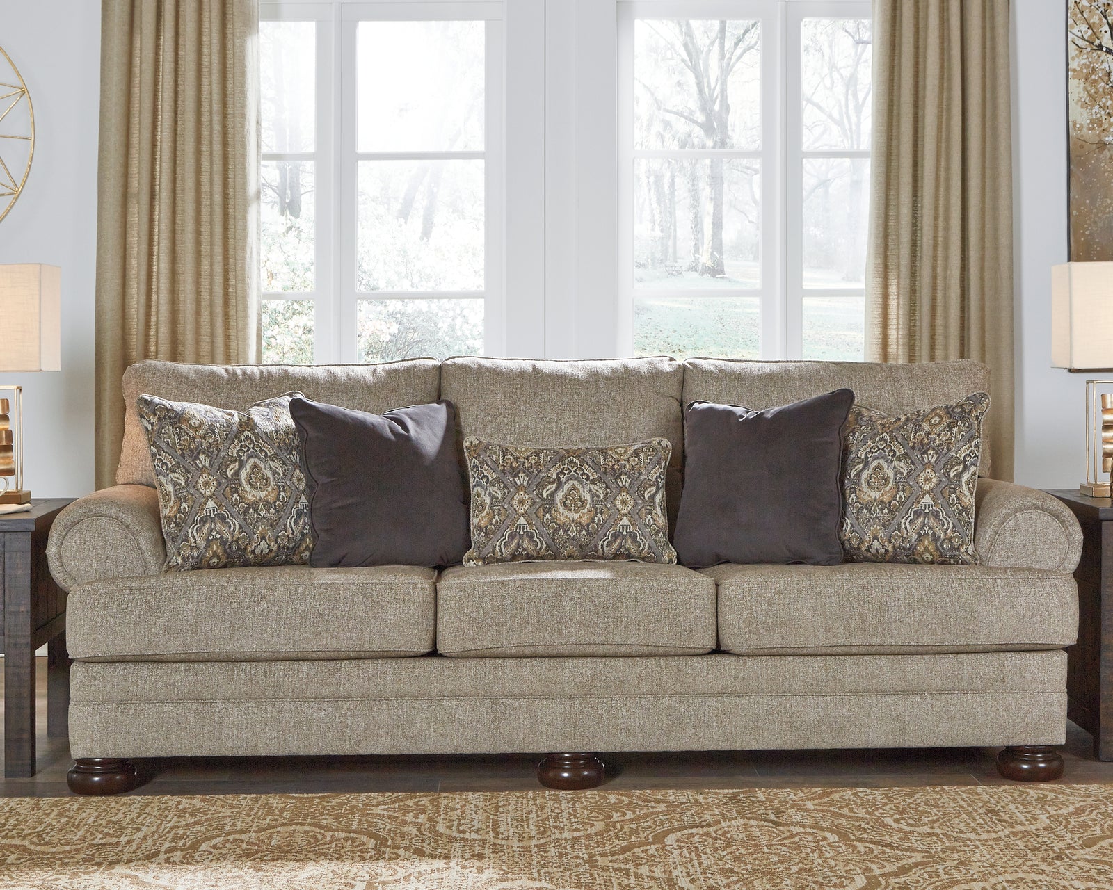 Kananwood Oatmeal Textured Sofa