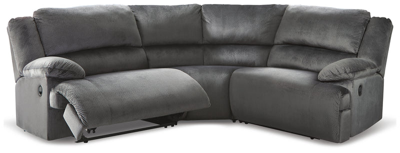 Clonmel Charcoal 4-Piece Sectional Sofa