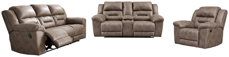 Stoneland Fossil Sofa, Loveseat And Recliner