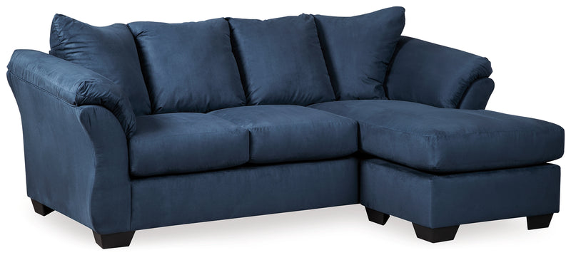Darcy Blue Sofa Chaise And Loveseat