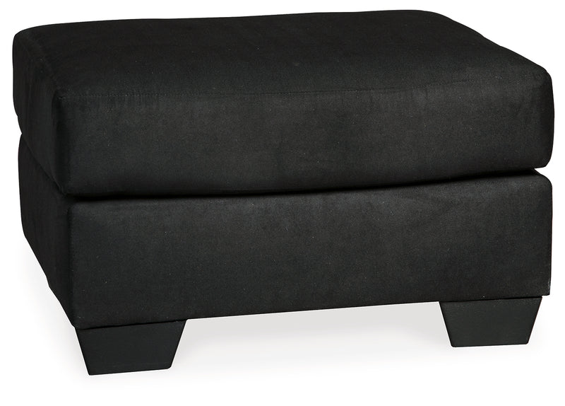 Darcy Black Sofa, Loveseat, Chair And Ottoman