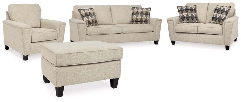 Abinger Natural Sofa, Loveseat, Chair And Ottoman