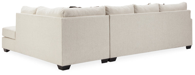 Cambri Snow Chenille 2-Piece Sectional With Chaise