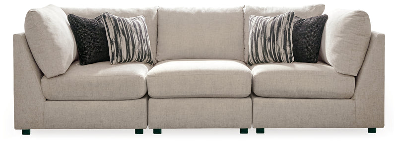 Kellway Bisque Chenille 3-Piece Sectional