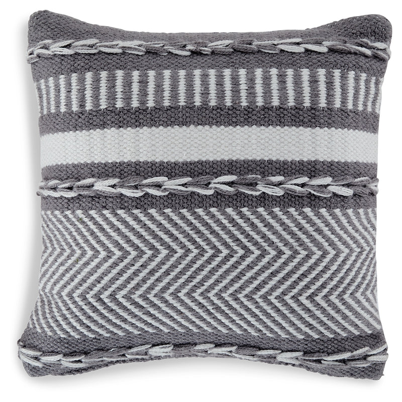 Yarnley Gray/white Pillow