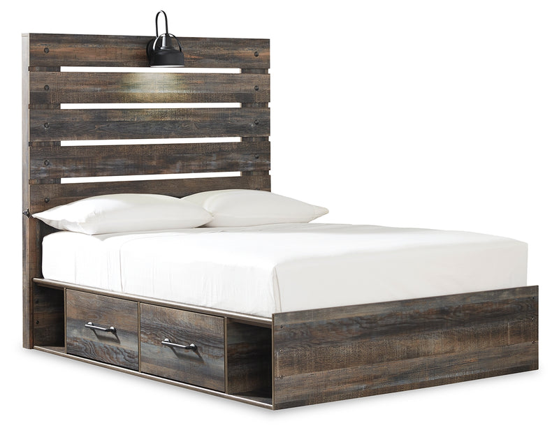 Drystan Multi Full Panel Bed With 4 Storage Drawers