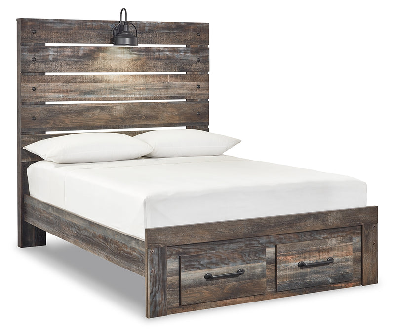 Drystan Multi Full Panel Bed With 2 Storage Drawers B211B47