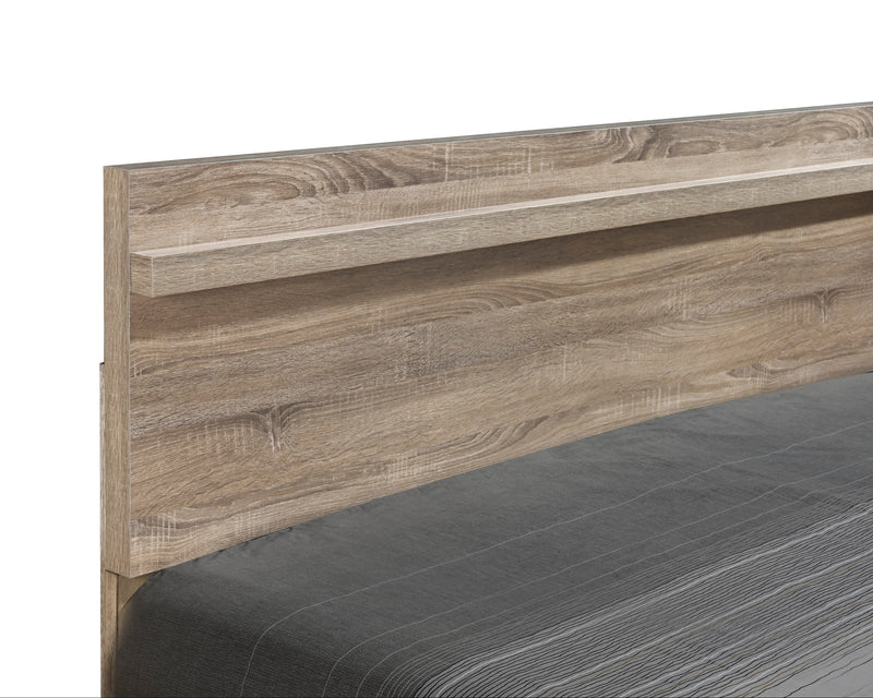 Tilston Brown Modern Contemporary Solid Wood And Veneers 2-Drawers Nightstand