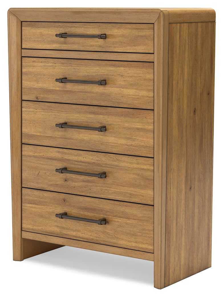Takston Light Brown Chest Of Drawers