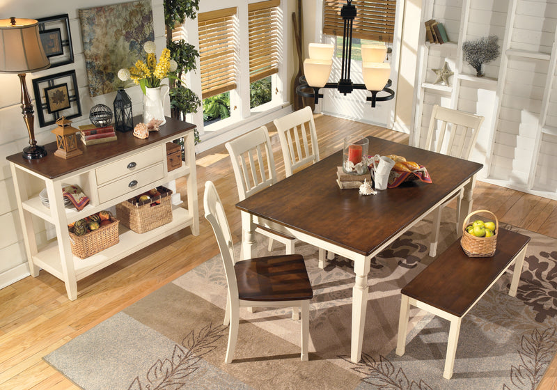 Whitesburg Brown/cottage White Rectangular Dining Room Set
