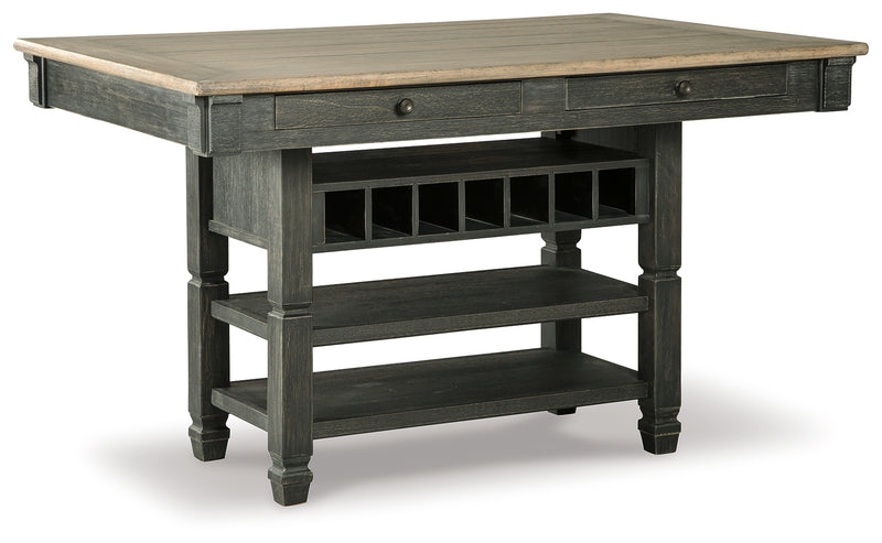 Tyler Black/gray Creek Counter Height Dining Table And 4 Barstools