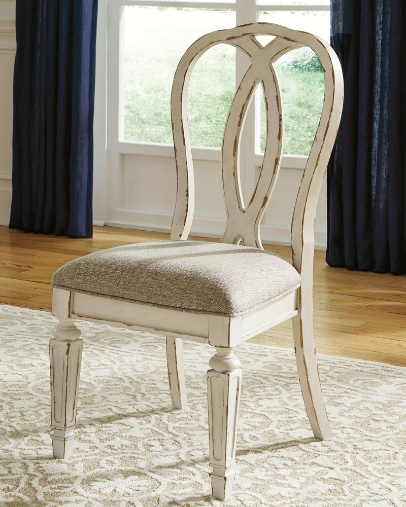 Realyn Chipped White Dining Chair