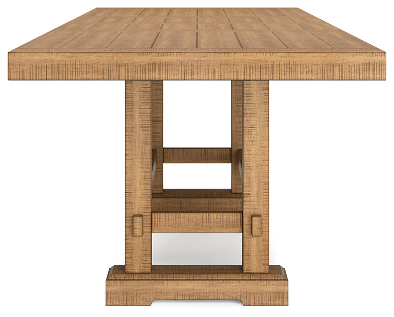 Havonplane Brown Counter Height Dining Table And 6 Barstools