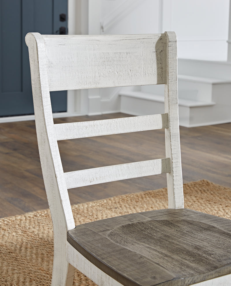 Havalance Gray/white Dining Chair