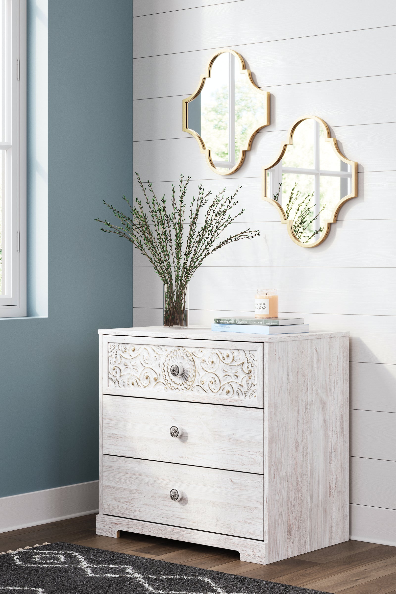 Paxberry Whitewash Chest Of Drawers