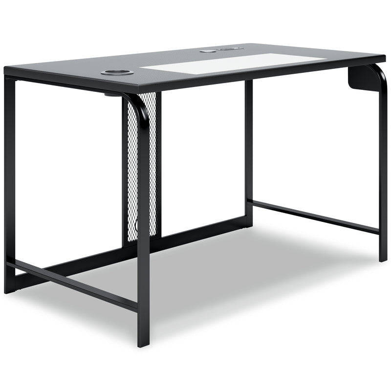 Lynxtyn Black Home Office Desk With Chair