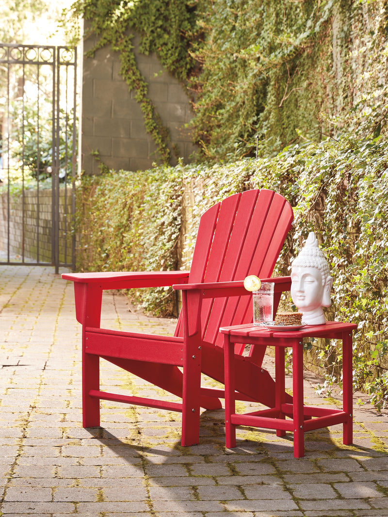Sundown Red Treasure Outdoor Chair With End Table