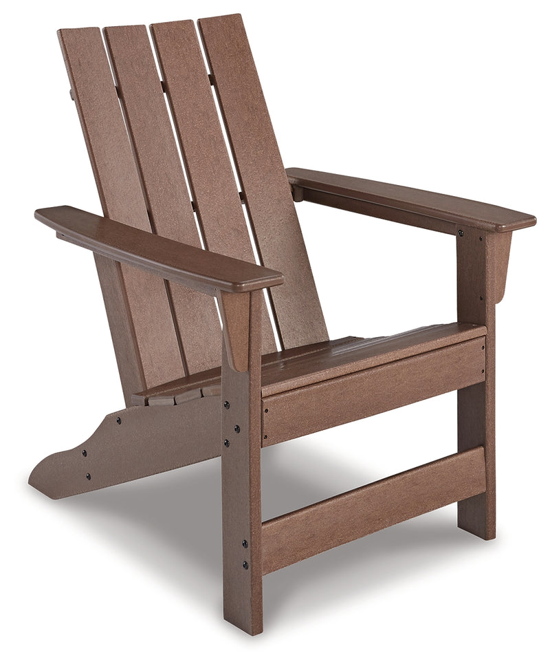 Emmeline Brown 2 Adirondack Chairs With Connector Table