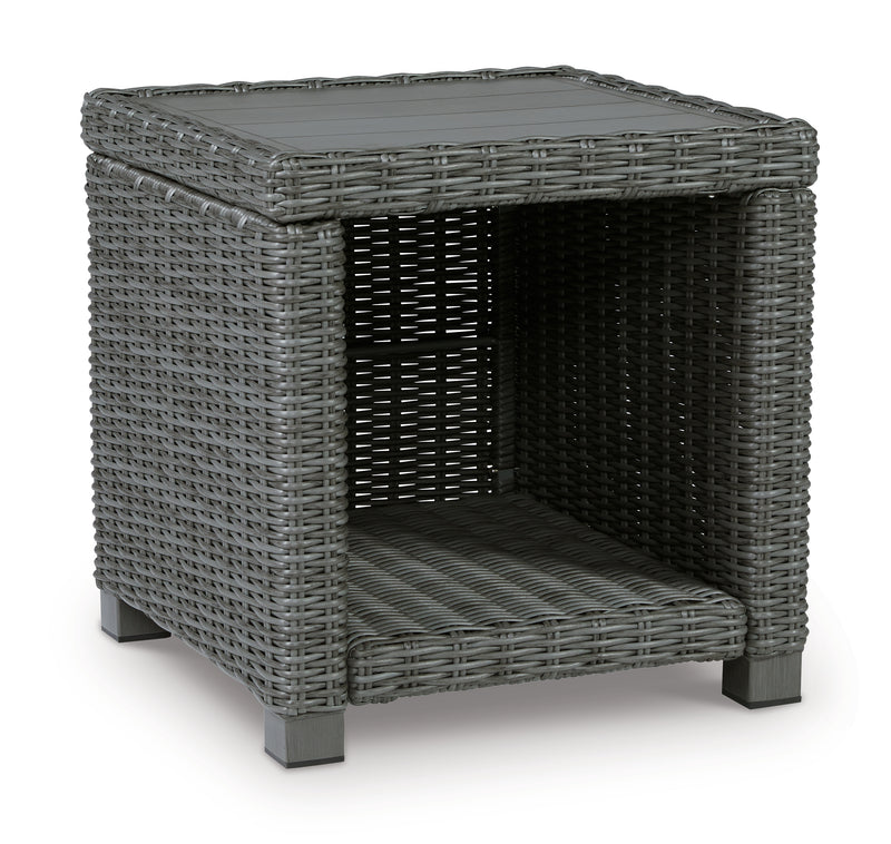 Elite Gray Park Outdoor Sofa And  2 Lounge Chairs With Coffee Table And 2 End Tables