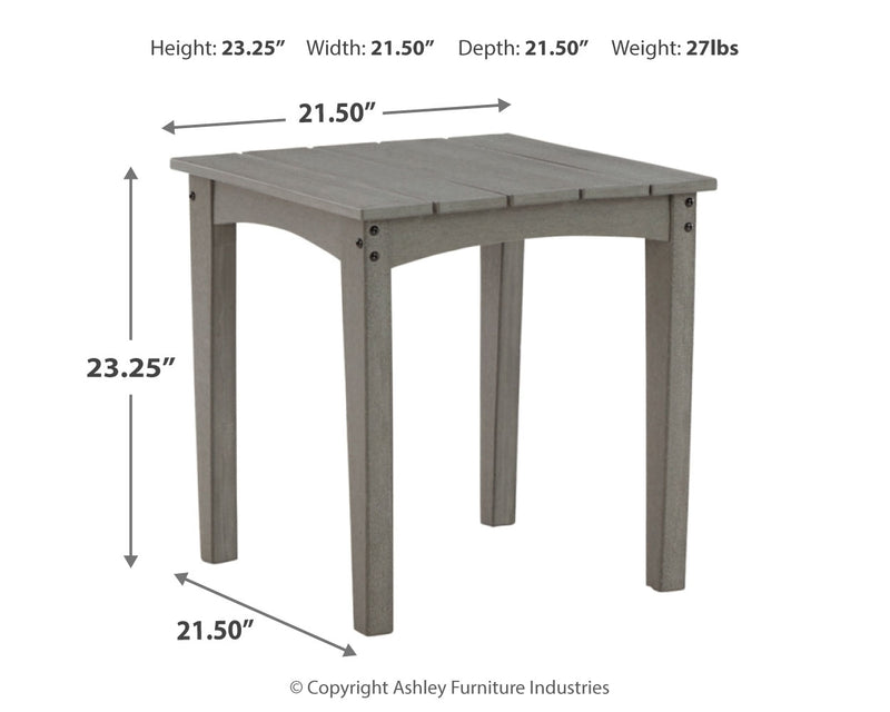 Visola Gray Outdoor Coffee Table With 2 End Tables