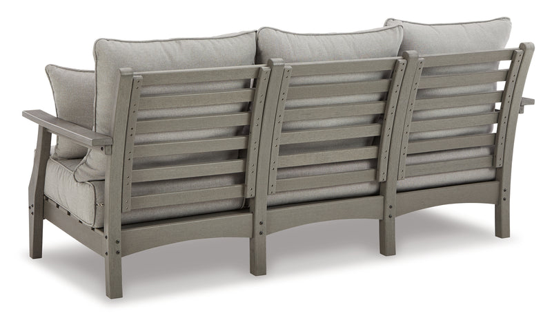Visola Gray Outdoor Sofa And Loveseat With 2 Lounge Chairs And End Table