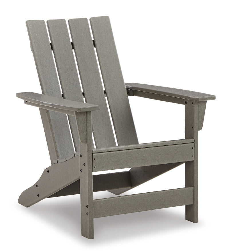 Visola Gray Outdoor Chair With End Table