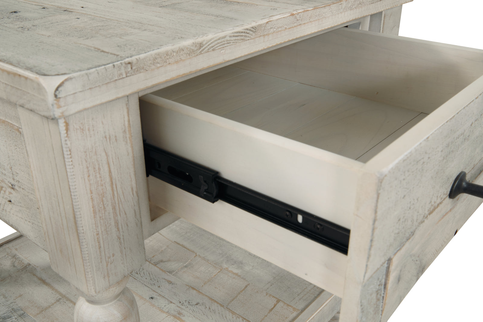 Shawnalore Whitewash Coffee Table With 2 End Tables