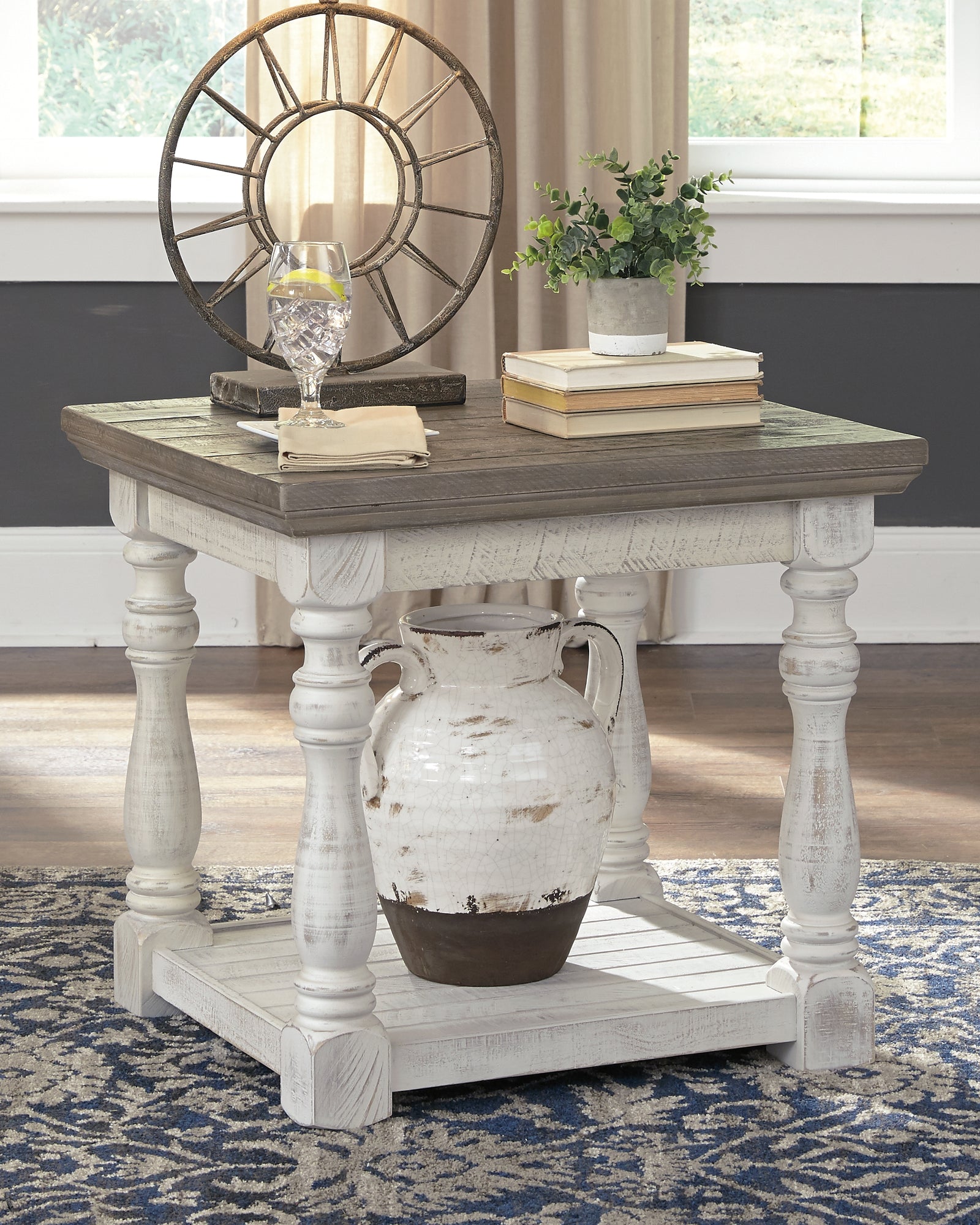 Havalance Gray/white Coffee Table With 2 End Tables