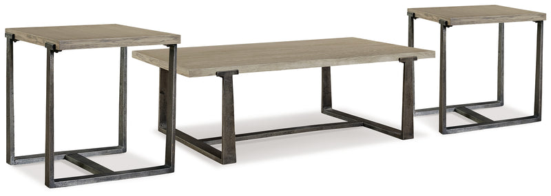 Dalenville Gray Coffee Table With 2 End Tables