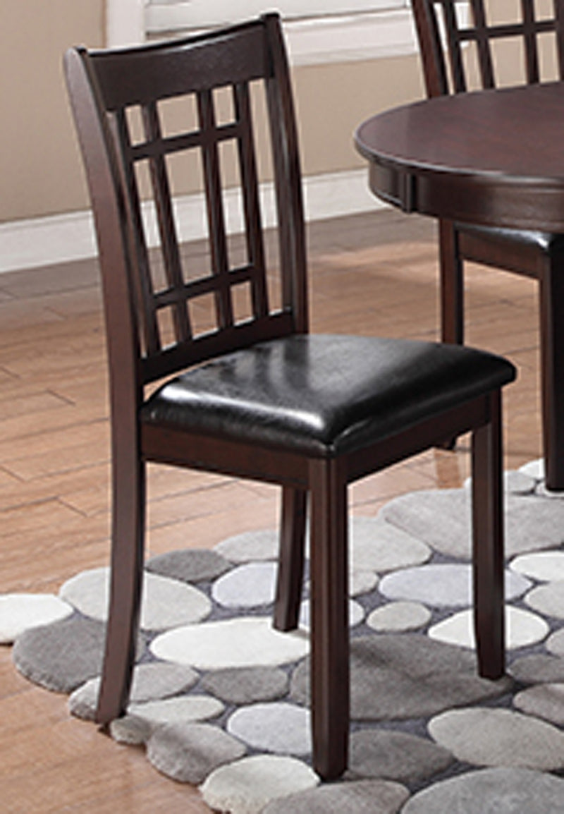 Lavon Padded Dining Side Chairs Espresso And Medium Grey (Set Of 2)