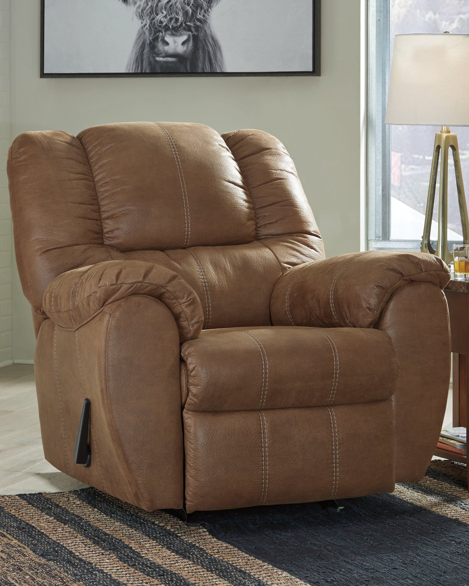 Mcgann Saddle Faux Leather Recliner