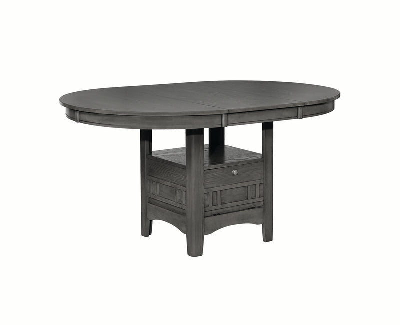 Lavon Oval Counter Height Table Warm Brown