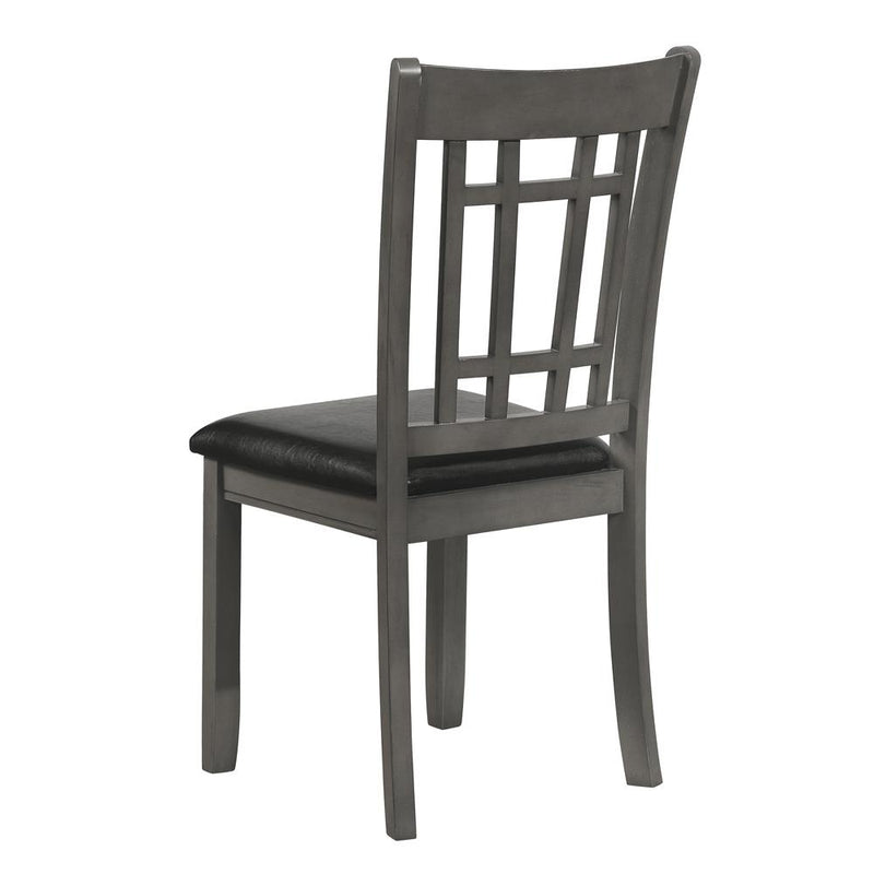 Lavon Padded Dining Side Chairs Espresso And Medium Grey (Set Of 2)