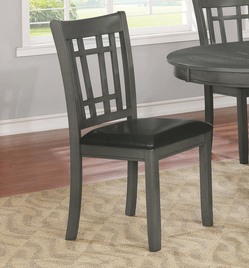 Lavon Padded Dining Side Chairs Espresso And Black (Set Of 2)