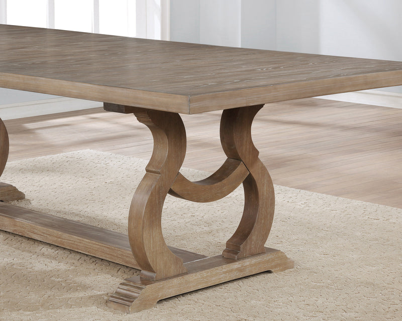 Brockway Cove Trestle Dining Table Antique Java