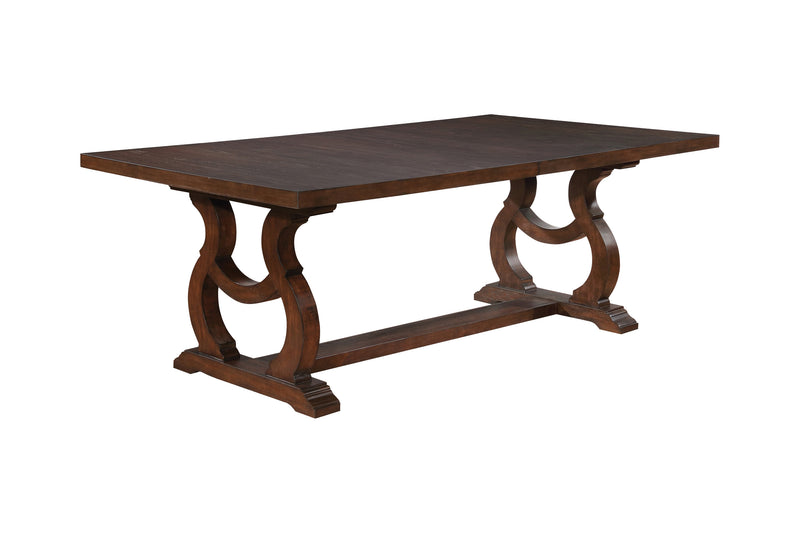 Brockway Cove Trestle Dining Table Antique Java