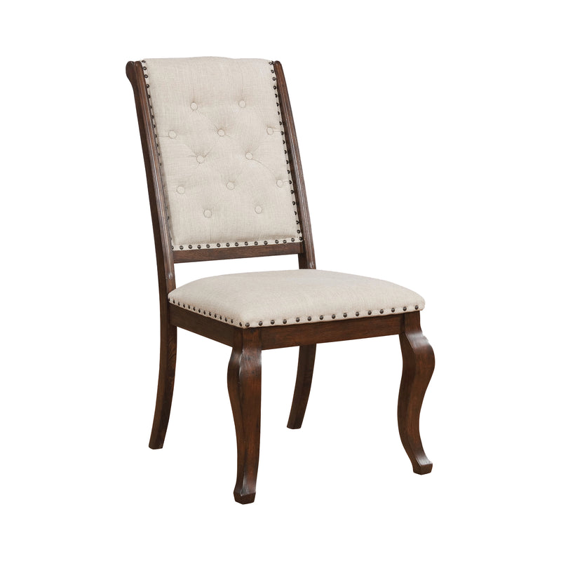 Brockway Cove Tufted Side Chairs Cream And Barley Brown (Set Of 2)
