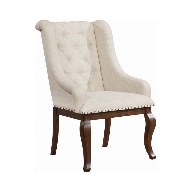 Brockway Cove Tufted Side Chairs Cream And Barley Brown (Set Of 2)