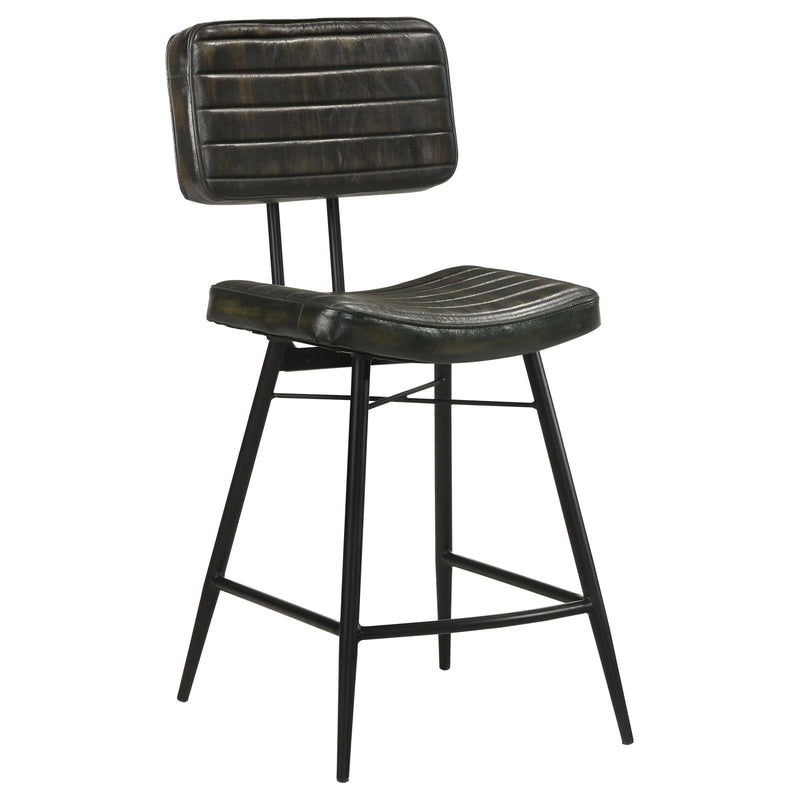 Partridge Upholstered Counter Height Stools With Footrest (Set Of 2) 110659