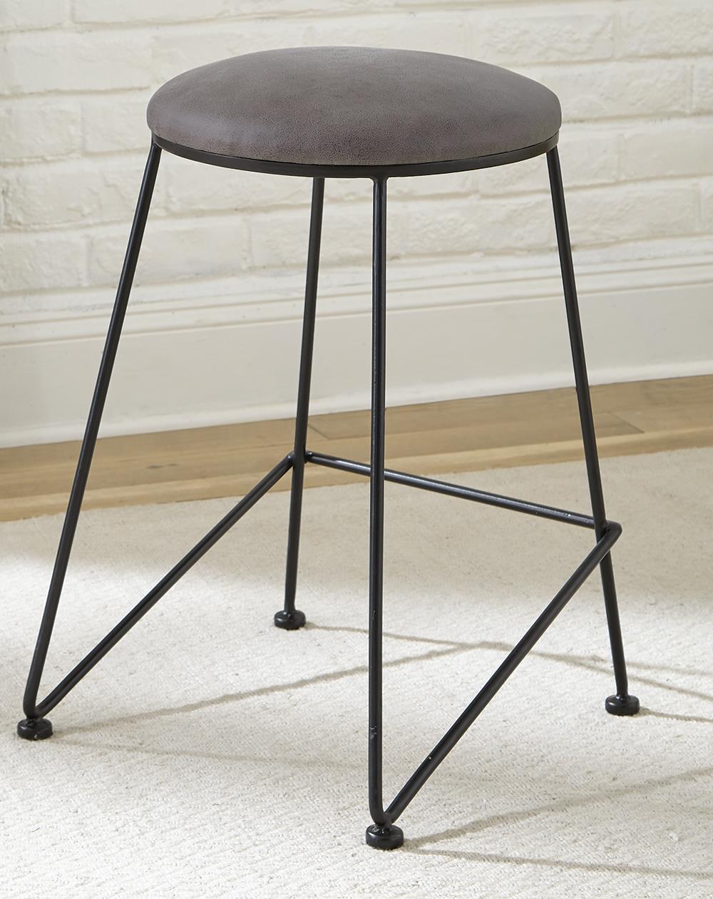 Brown Upholstered Counter Height Stool 182078