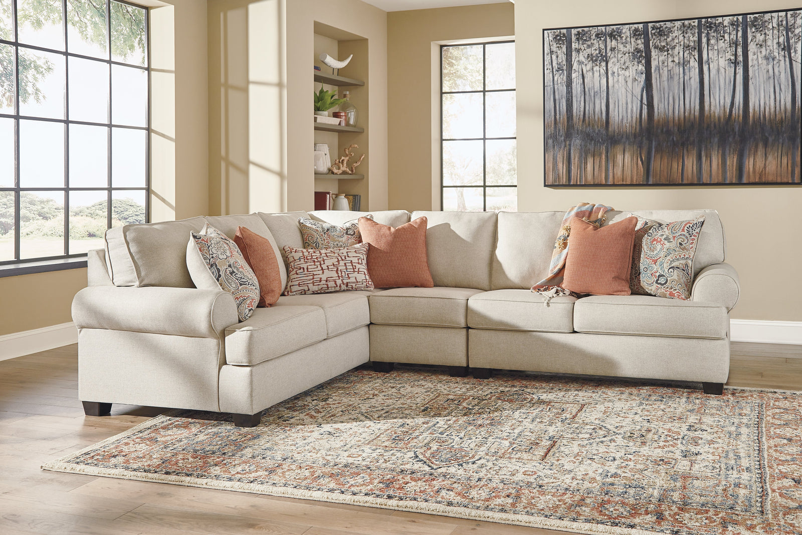 Amici Linen Chenille 3-Piece Sectional 19202S3