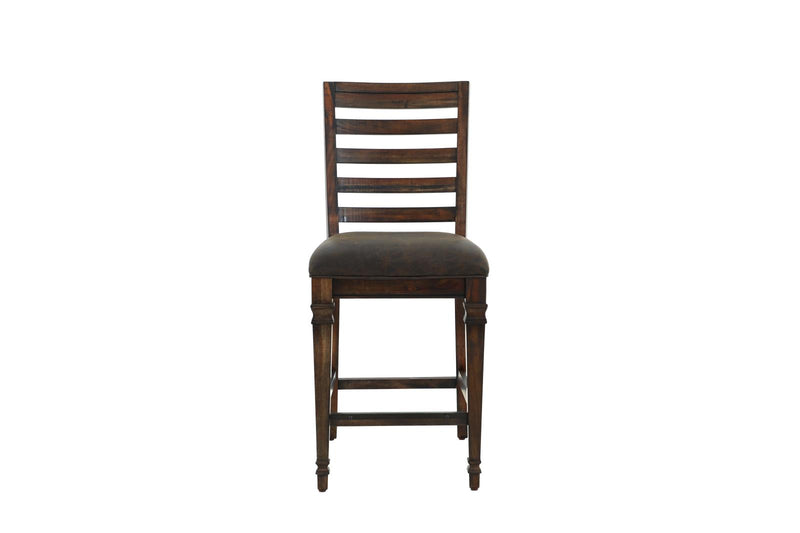 Avenue Ladder Back Counter Height Chairs Brown (Set Of 2)