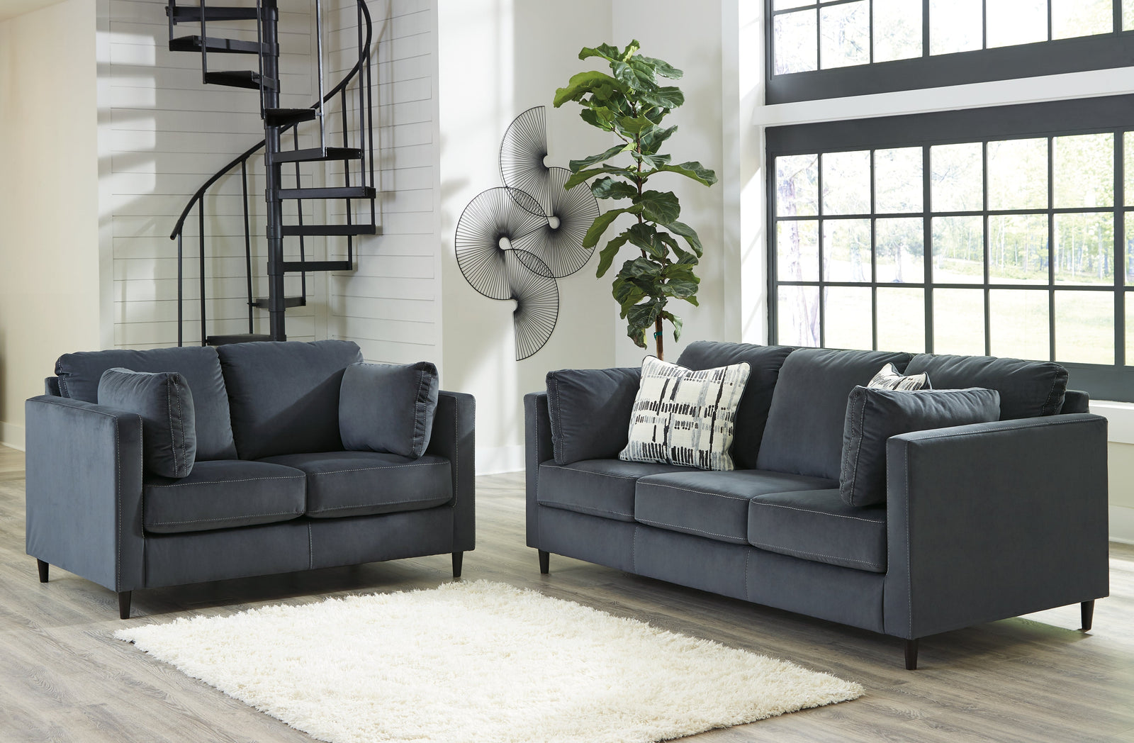 Kennewick Shadow Sofa And Loveseat