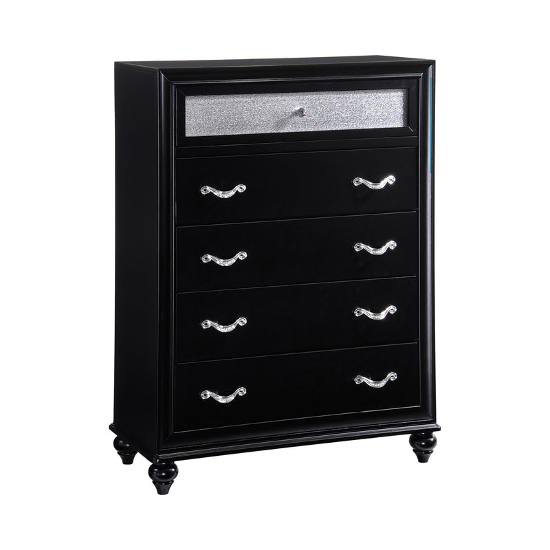 Barzini 7-Drawer Rectangular Dresser Black