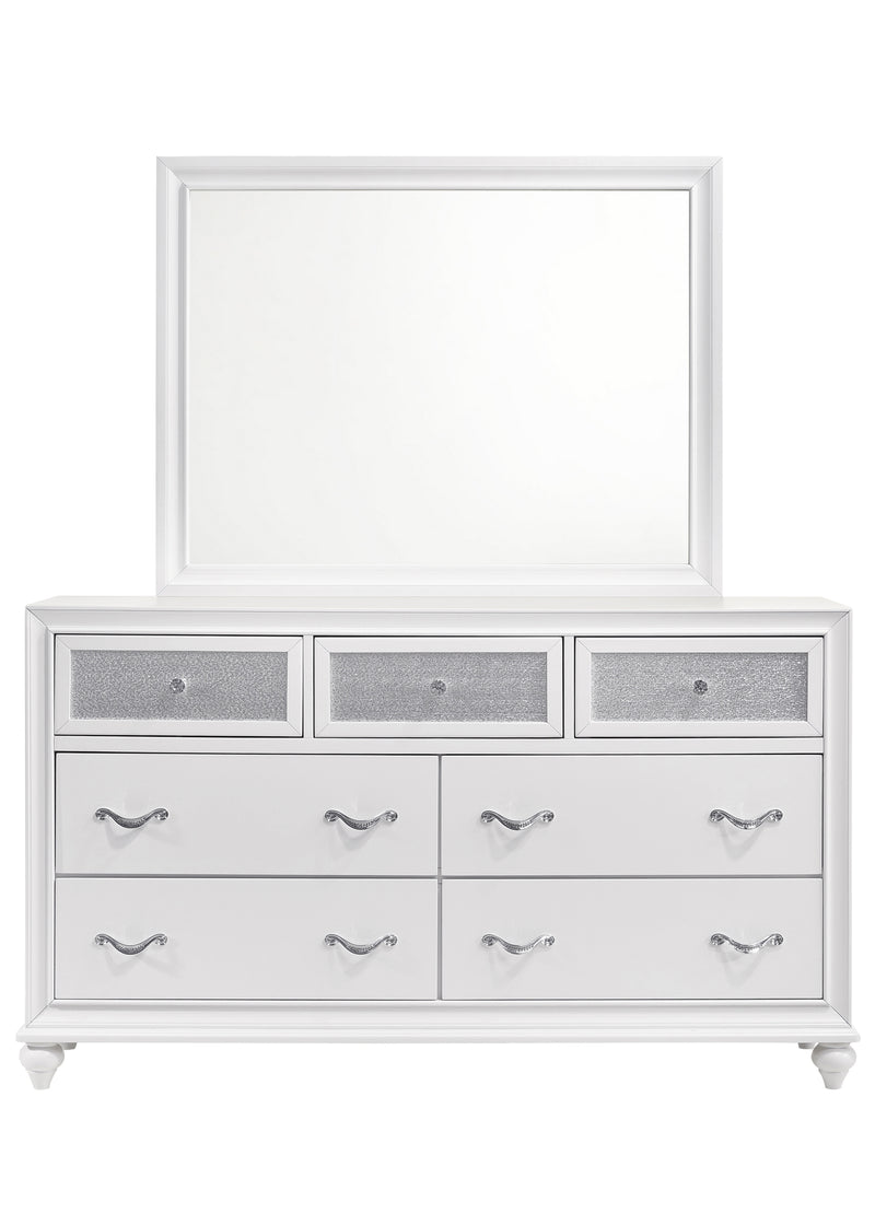 Barzini Rectangle Dresser Mirror White