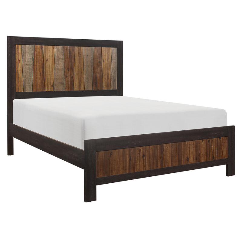 Cooper Multi Tone Wire Brushed Faux Wood Veneer, Wood And Engineered Wood Youth Queen Panel Bed
